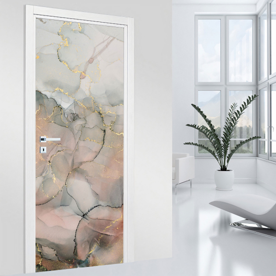 Adesivo per porta - Effetto marmorizzato