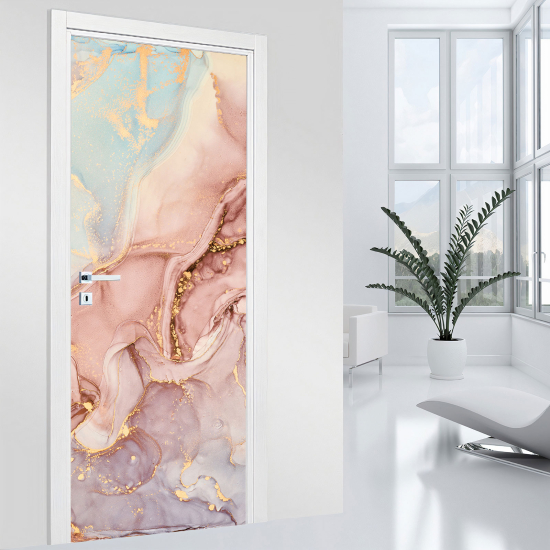 Adesivo per porta - Effetto marmorizzato