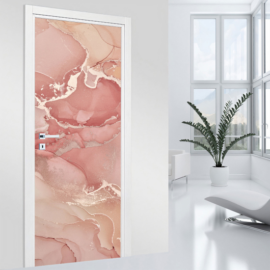 Adesivo per porta - Effetto marmorizzato