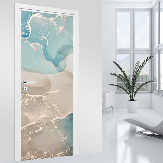 Adesivo per porta - Effetto marmorizzato