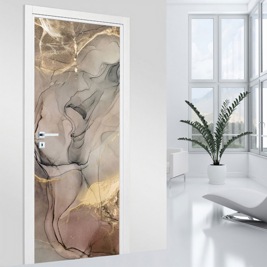 Adesivo per porta - Effetto marmorizzato