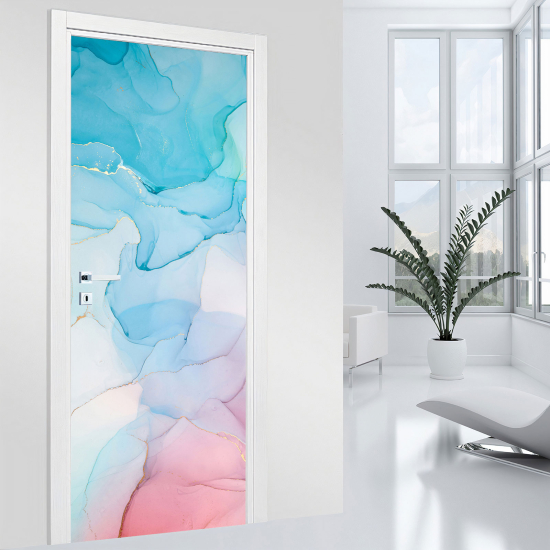 Adesivo per porta - Effetto marmorizzato