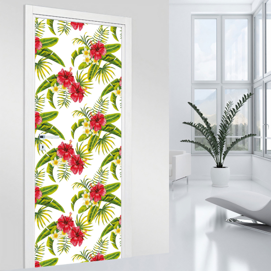Adesivo per porta - Fiori