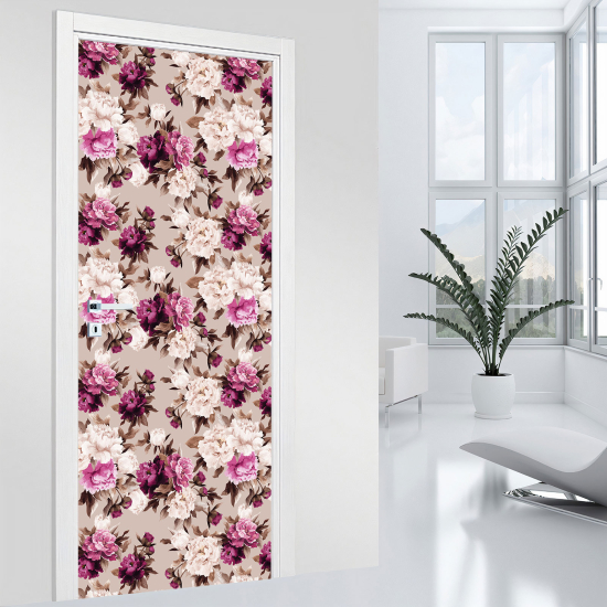 Adesivo per porta - Fiori