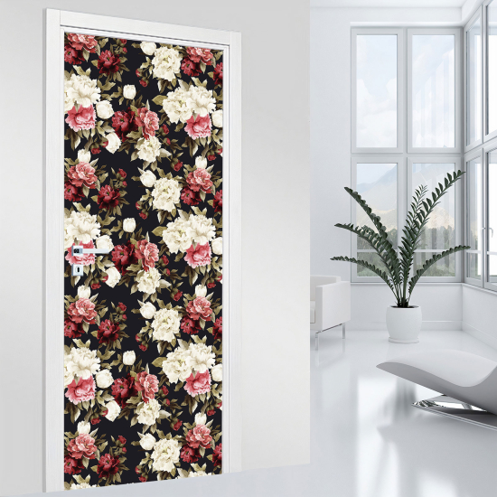 Adesivo per porta - Fiori