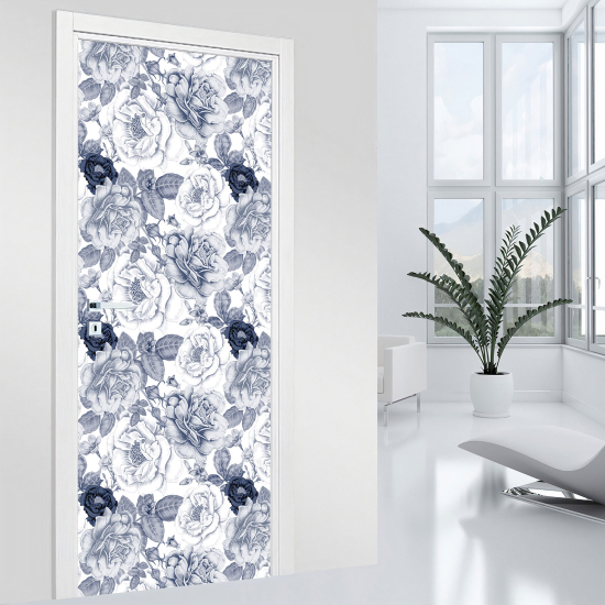 Adesivo per porta - Fiori