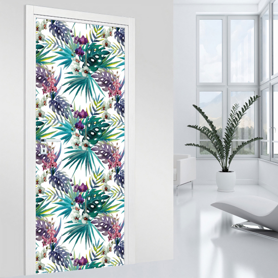 Adesivo per porta - Fiori