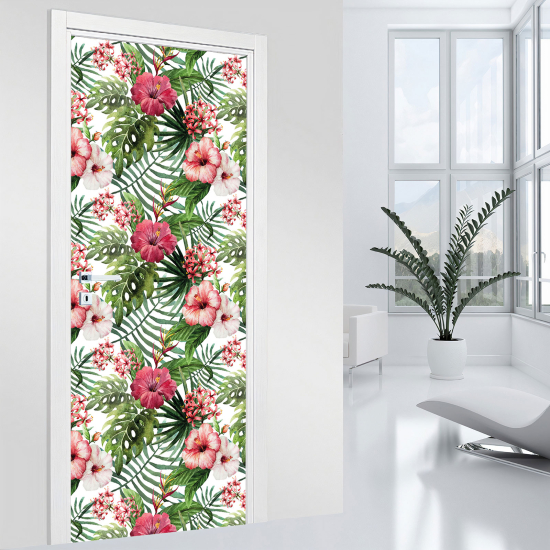 Adesivo per porta - Fiori