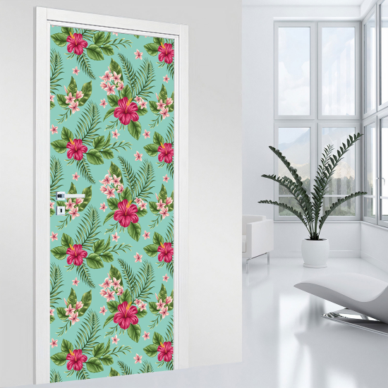 Adesivo per porta - Fiori