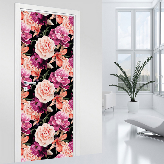 Adesivo per porta - Fiori