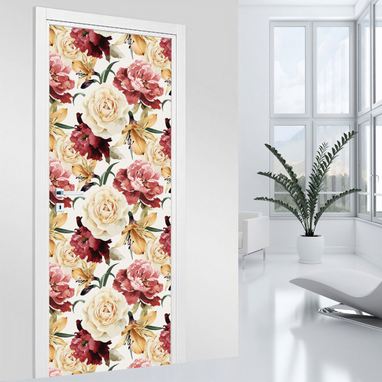 Adesivo per porta - Fiori