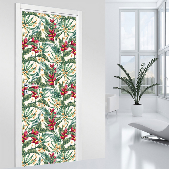 Adesivo per porta - Fiori