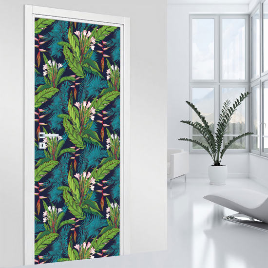 Adesivo per porta - Fiori
