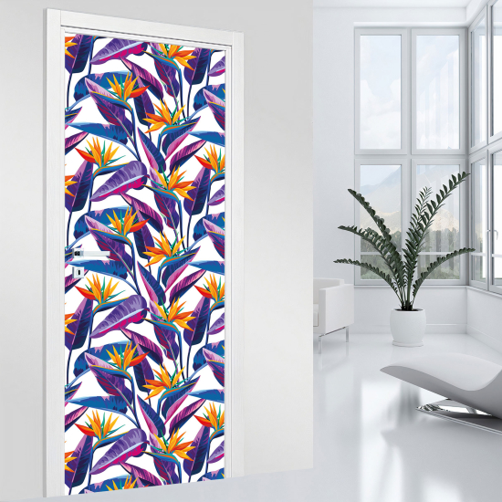 Adesivo per porta - Fiori