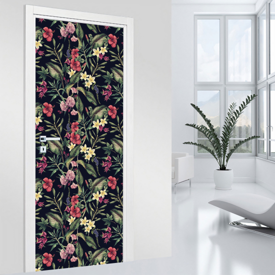 Adesivo per porta - Fiori