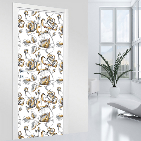 Adesivo per porta - Fiori