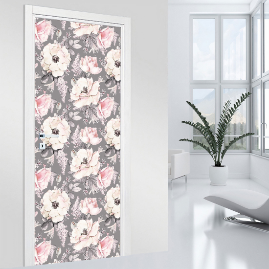 Adesivo per porta - Fiori