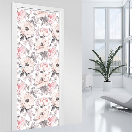 Adesivo per porta - Fiori