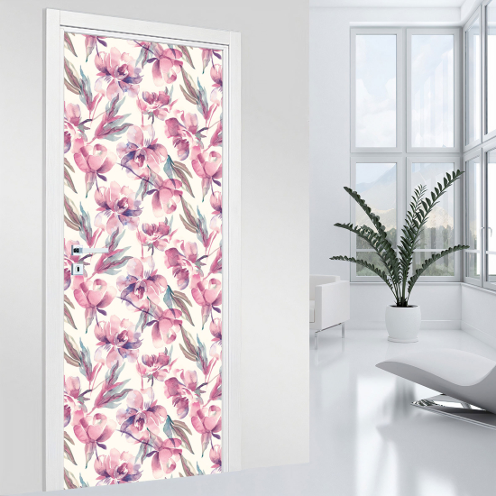 Adesivo per porta - Fiori