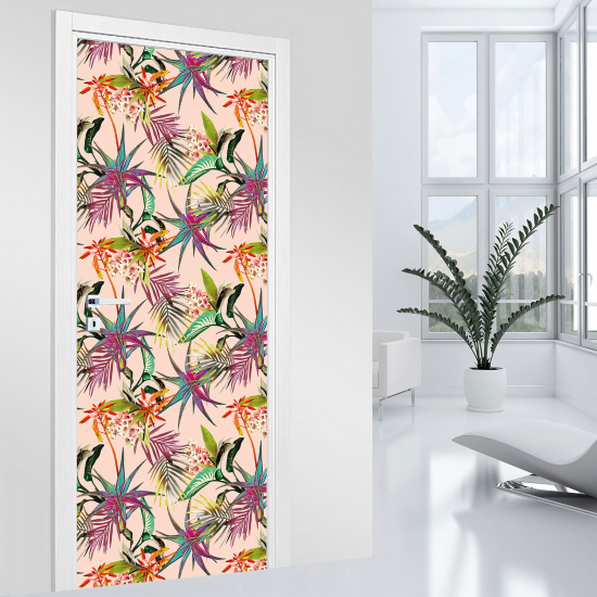 Adesivo per porta - Fiori
