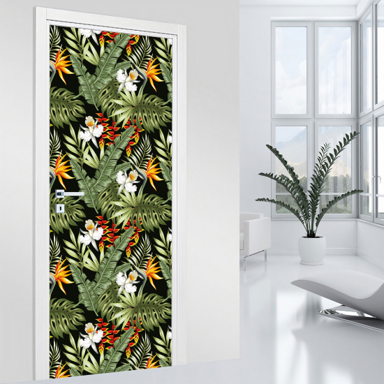 Adesivo per porta - Fiori