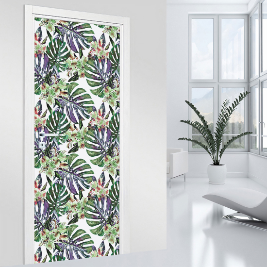 Adesivo per porta - Fiori