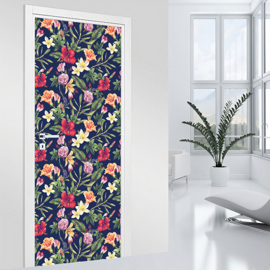 Adesivo per porta - Fiori