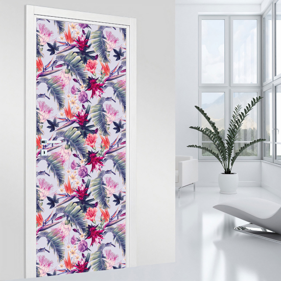 Adesivo per porta - Fiori