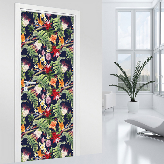 Adesivo per porta - Fiori