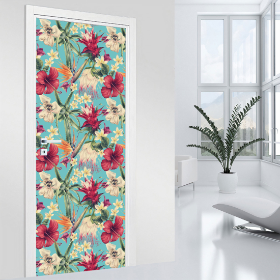 Adesivo per porta - Fiori