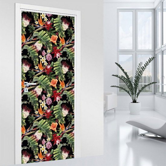 Adesivo per porta - Fiori