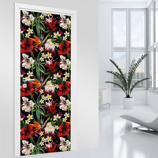 Adesivo per porta - Fiori