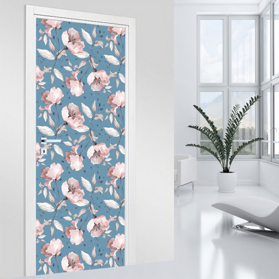 Adesivo per porta - Fiori
