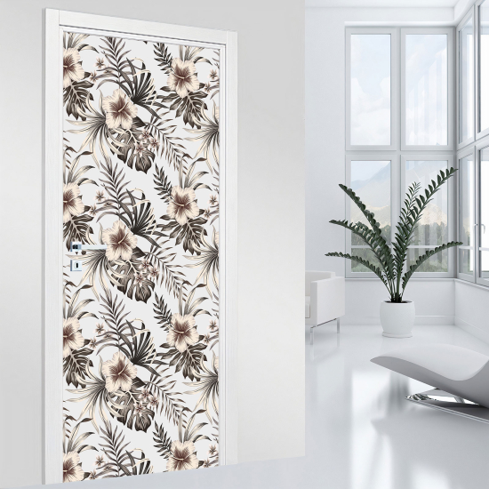 Adesivo per porta - Fiori