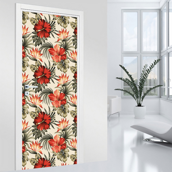 Adesivo per porta - Fiori