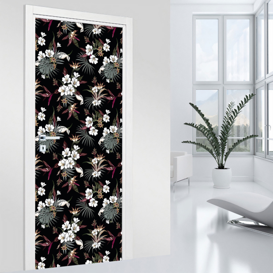 Adesivo per porta - Fiori