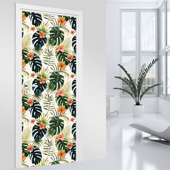 Adesivo per porta - Fiori