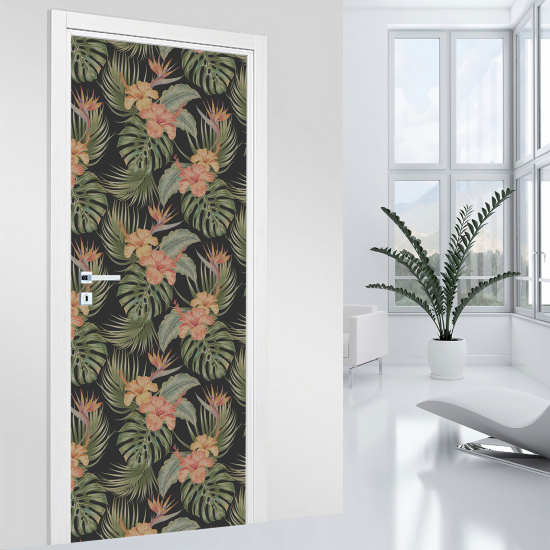 Adesivo per porta - Fiori