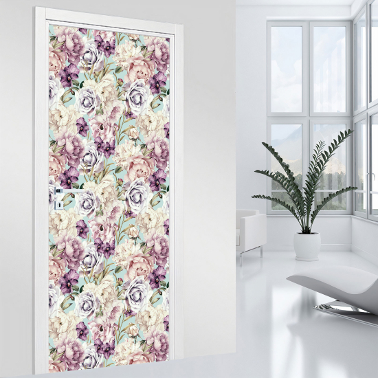 Adesivo per porta - Fiori