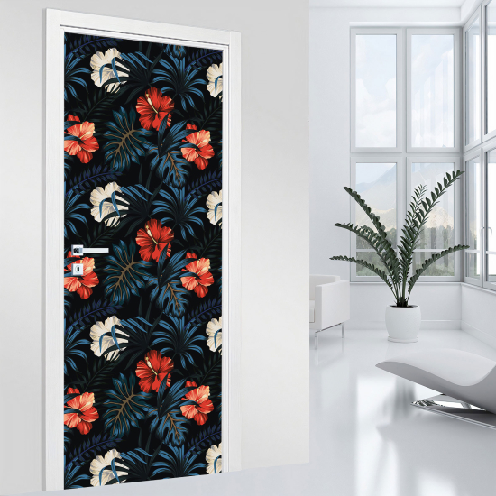 Adesivo per porta - Fiori