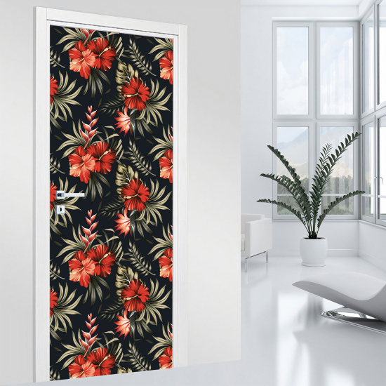 Adesivo per porta - Fiori