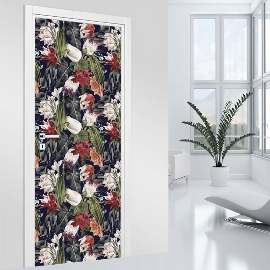 Adesivo per porta - Fiori