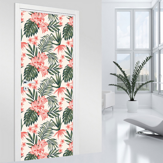 Adesivo per porta - Fiori