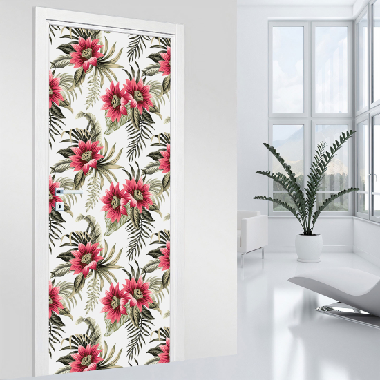 Adesivo per porta - Fiori
