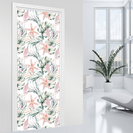 Adesivo per porta - Fiori