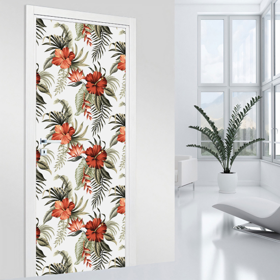 Adesivo per porta - Fiori