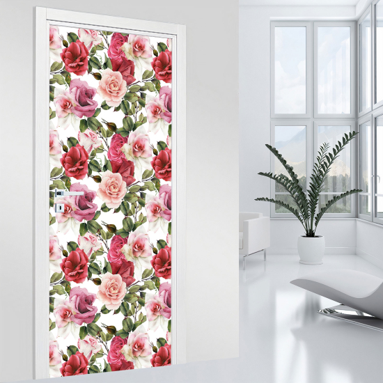 Adesivo per porta - Fiori