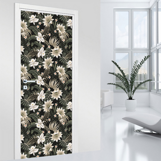 Adesivo per porta - Fiori