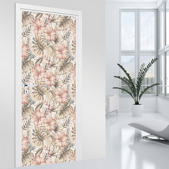 Adesivo per porta - Fiori