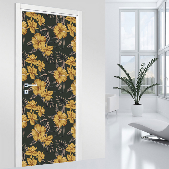 Adesivo per porta - Fiori